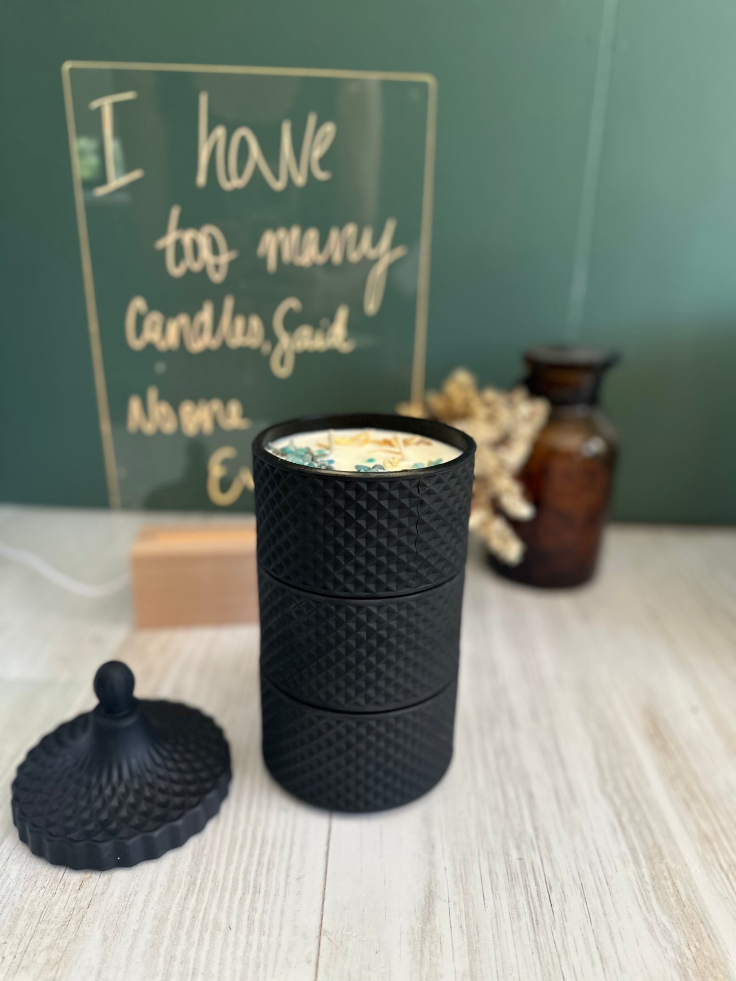 Black Stackable Geo