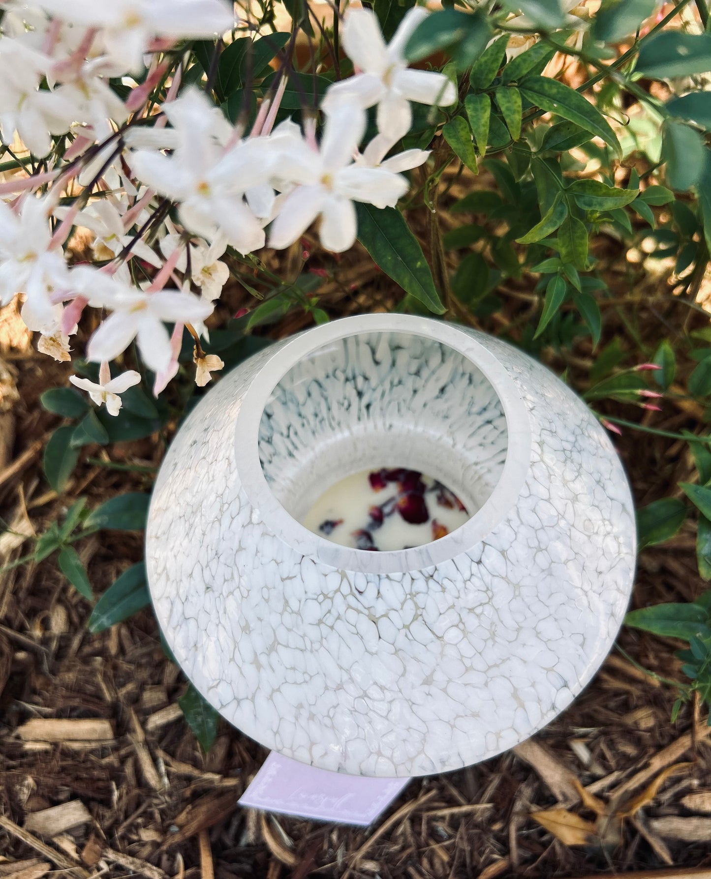 Mushroom Lamp Candle- White
