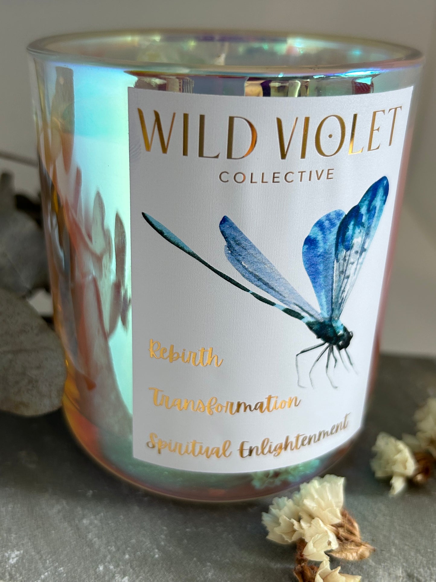 Dragonfly candle π