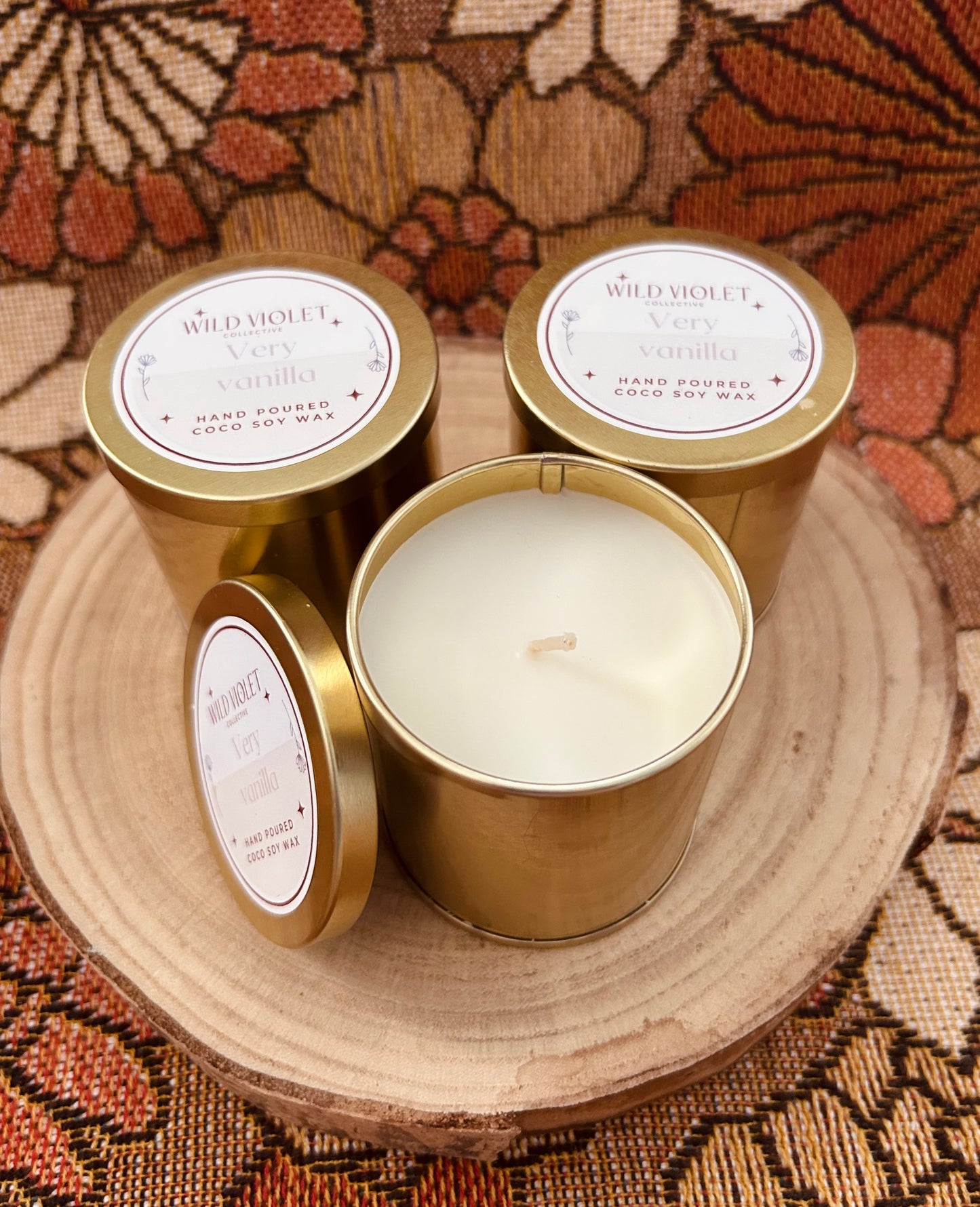 Gold Tin Candle