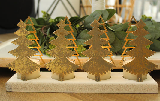 Christmas Votive Display