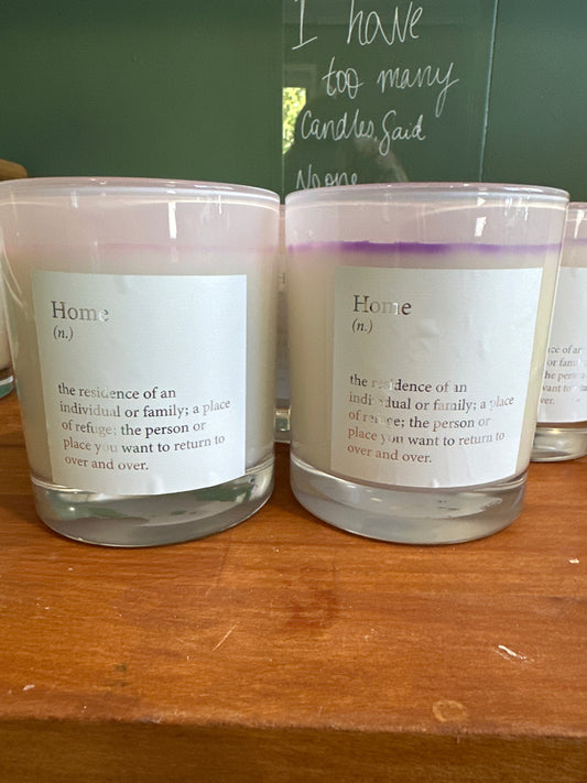 Large ‘home’ candle
