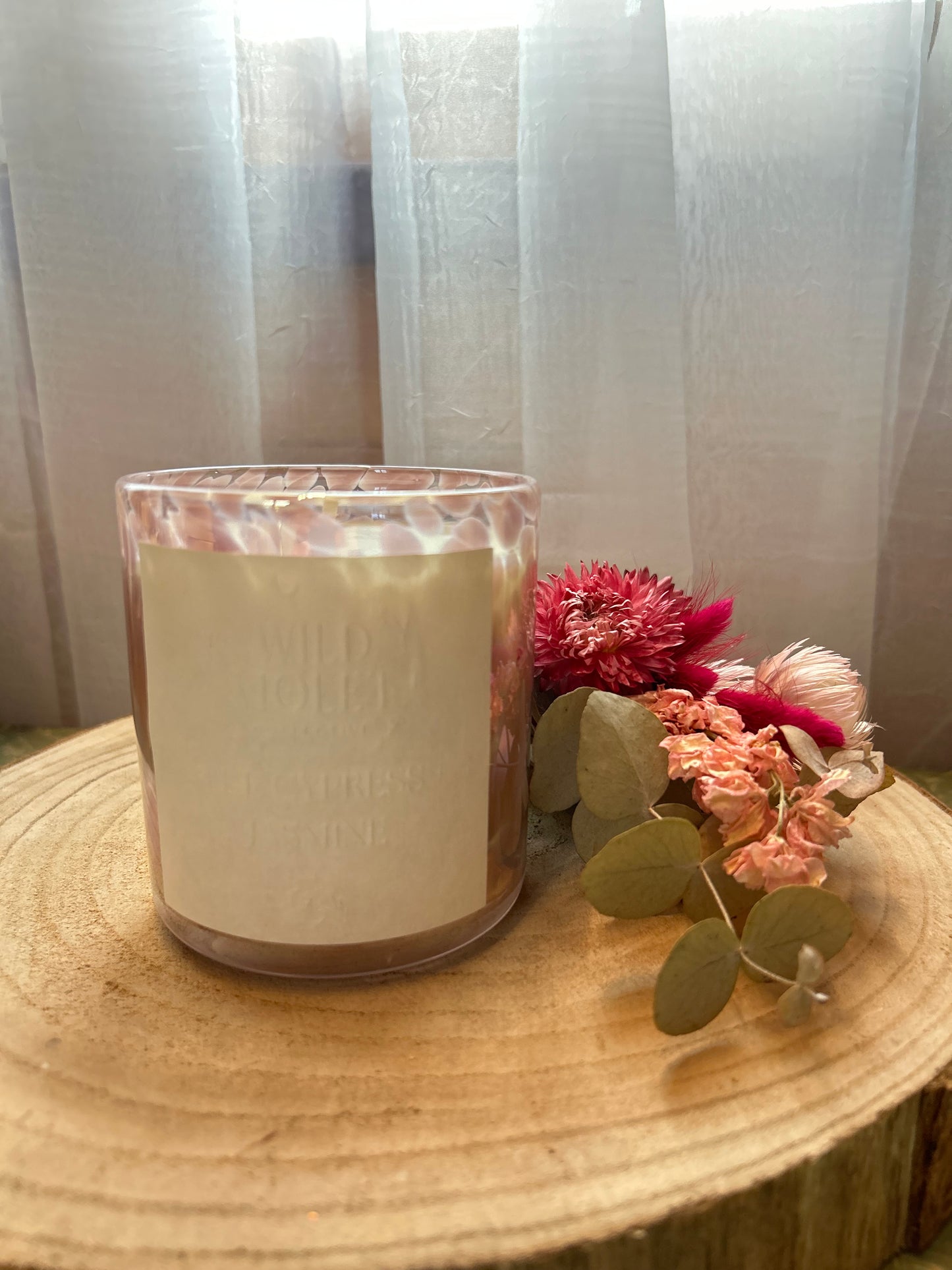 Large Blush Candle