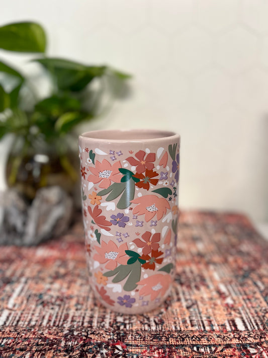 Floral Print Vase