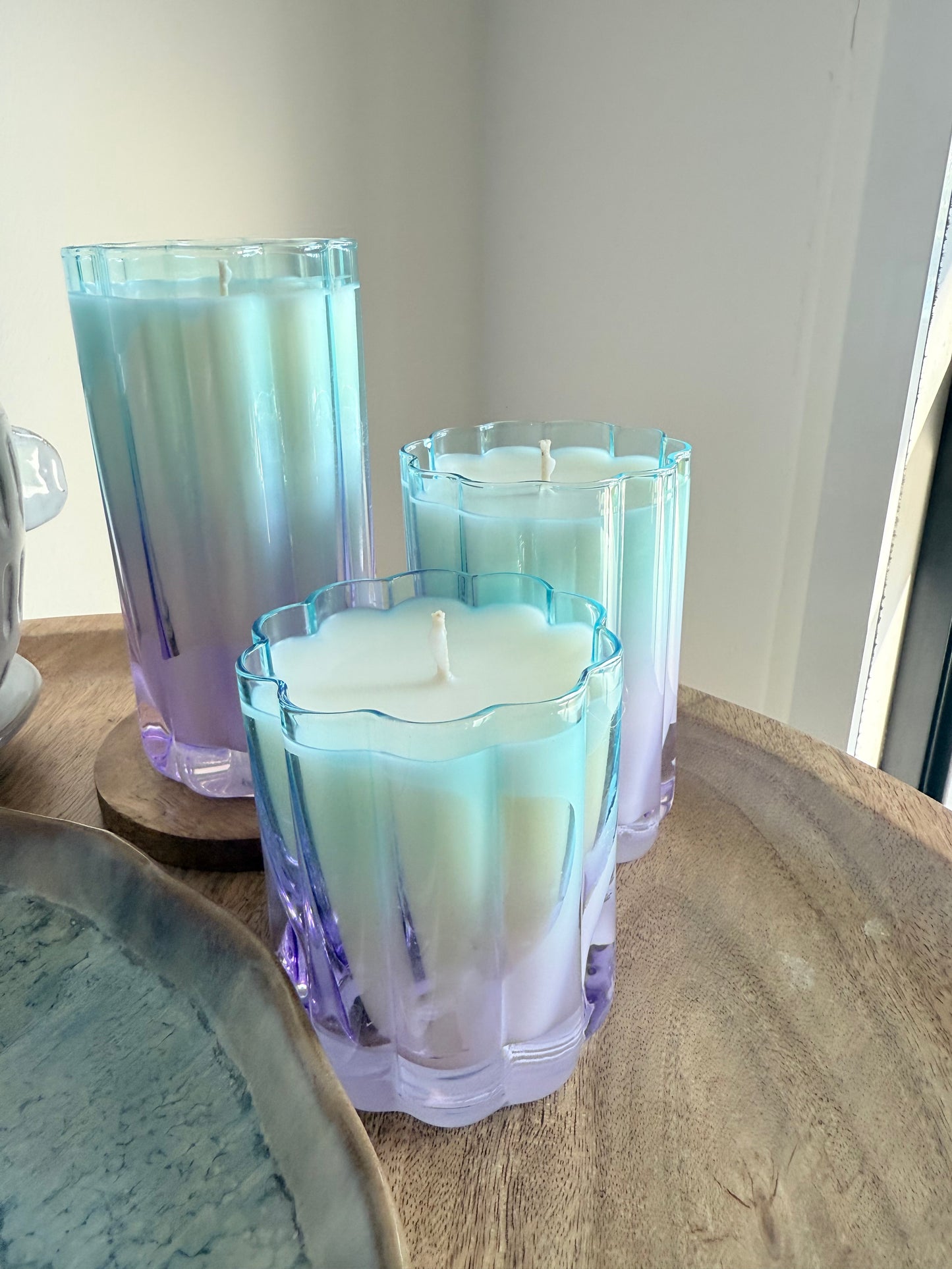 Blue Cypress Jasmine ‘Blue Lagoon’ candle trio