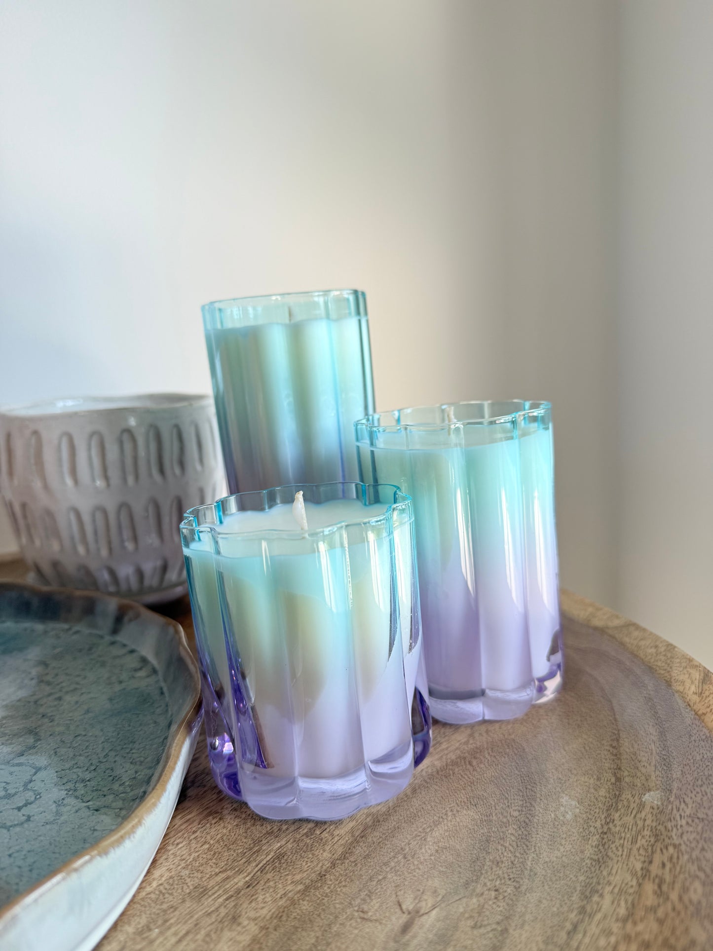 Blue Cypress Jasmine ‘Blue Lagoon’ candle trio