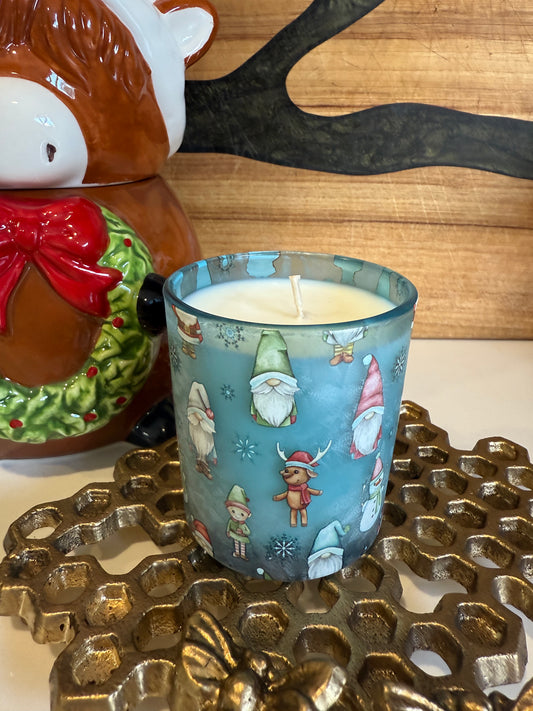 Christmas scene candle - small