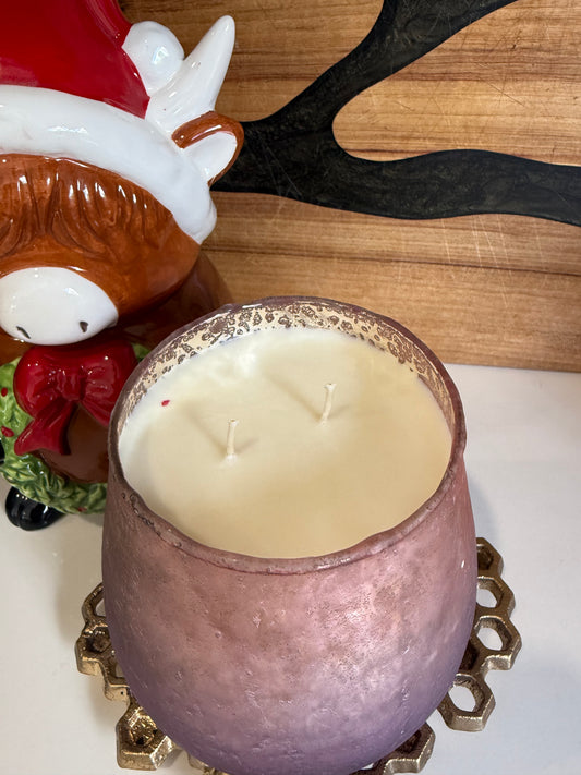 Cranberry Christmas Candle