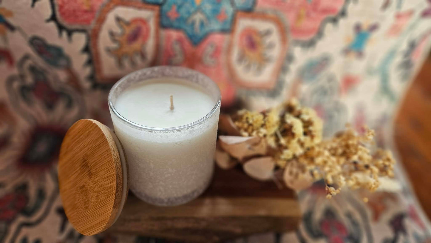 White Frosted candle
