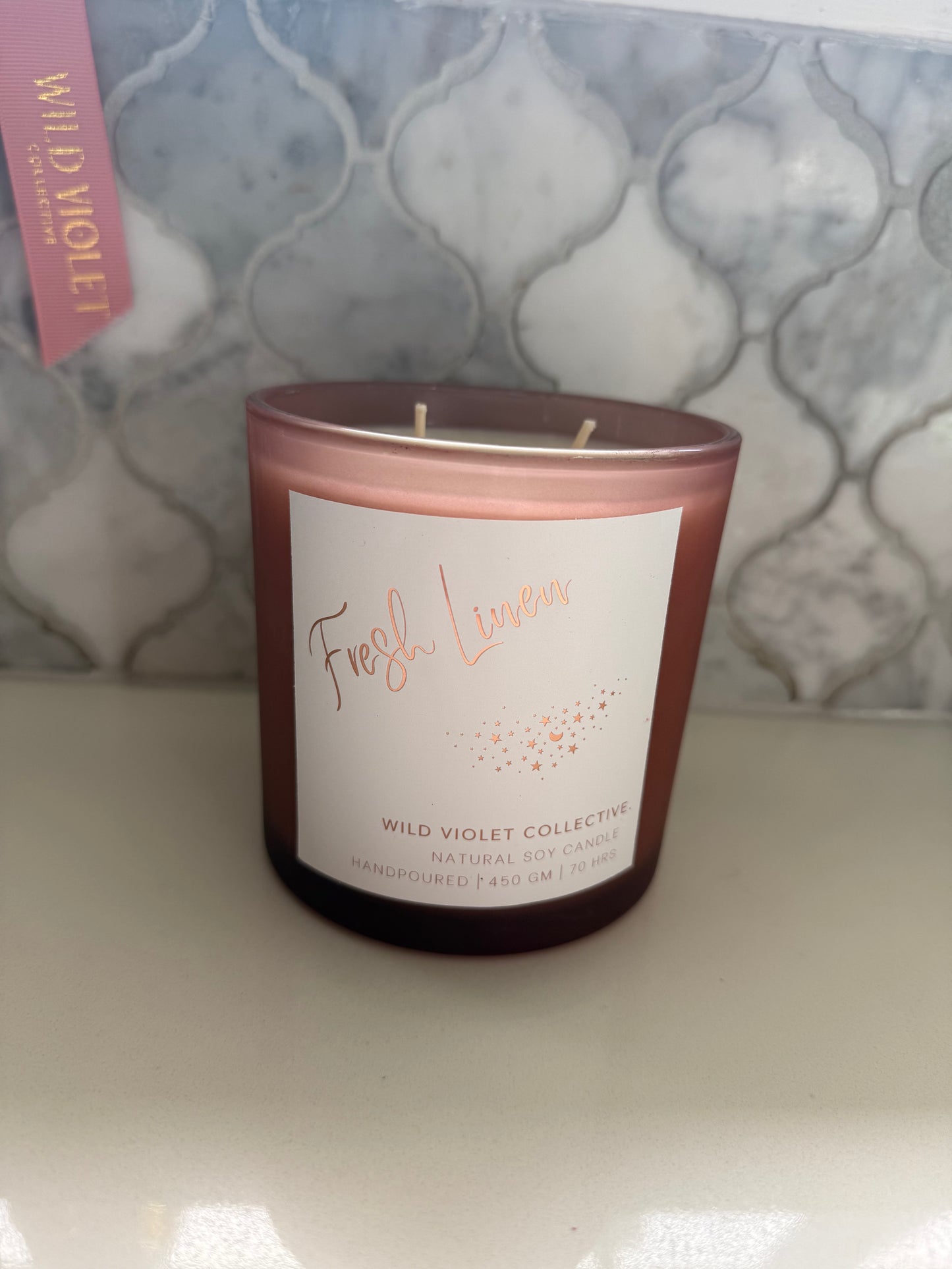 Fresh linen candle