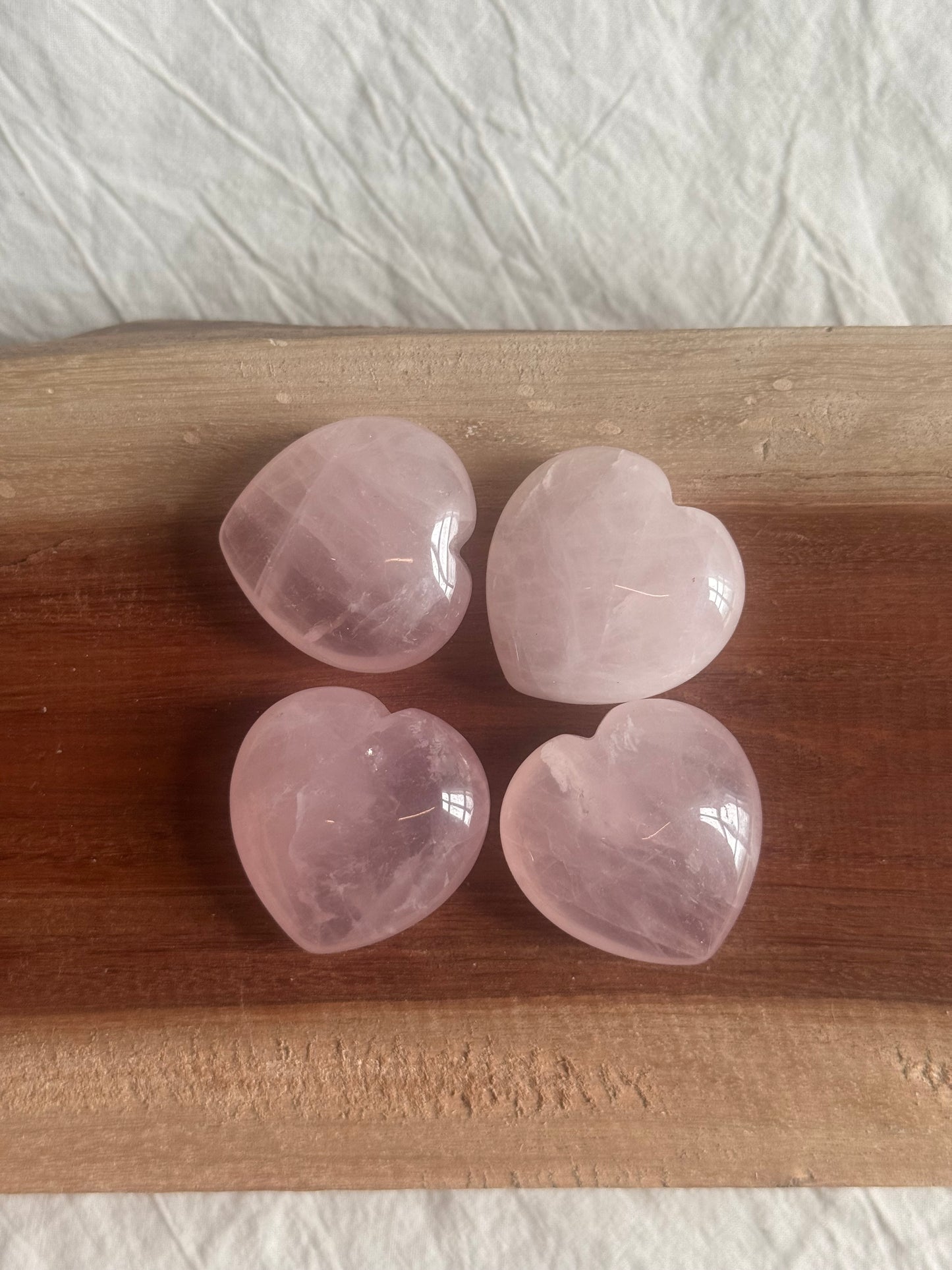 Rose Quartz Hearts