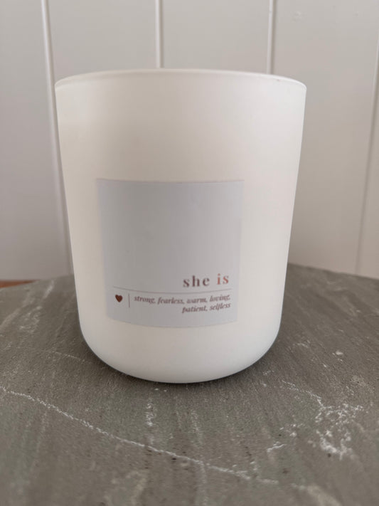 She is - aventurine candle
