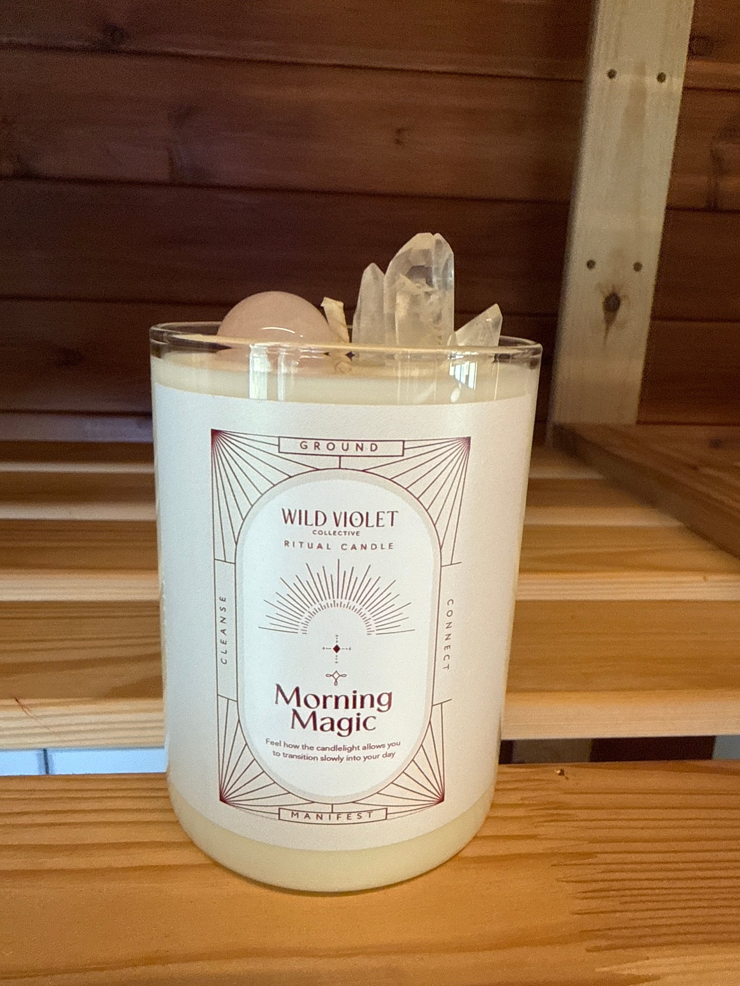 Champagne strawberries ritual candle