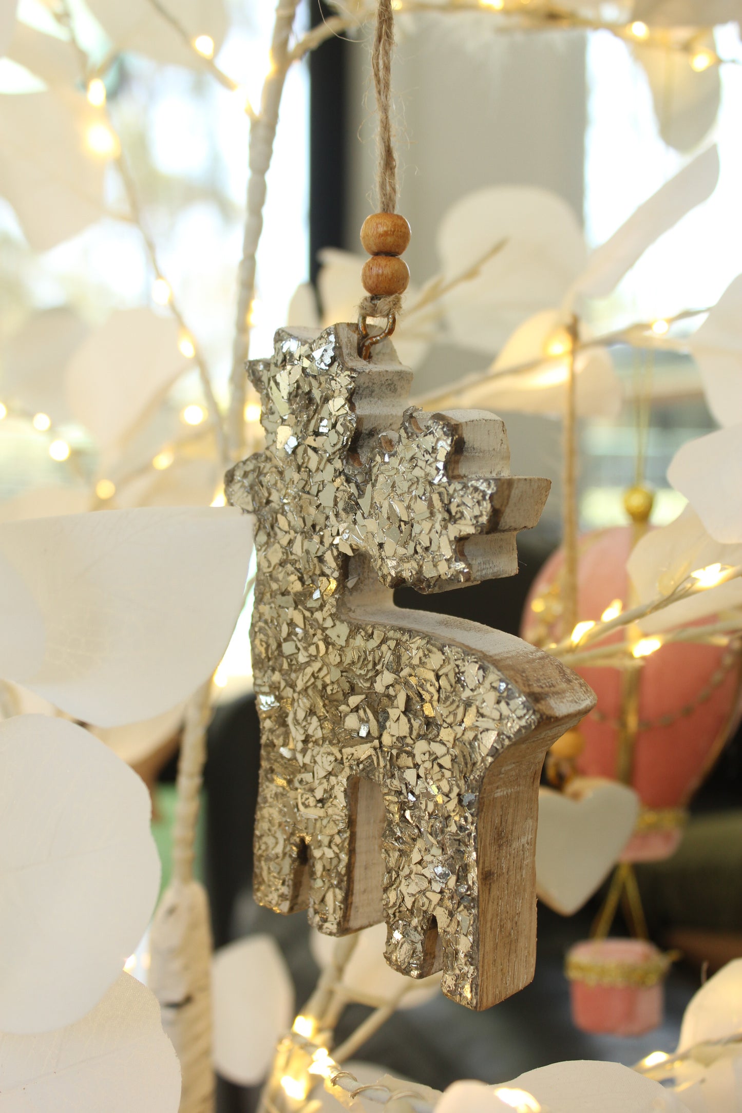 Gold Reindeer decoration