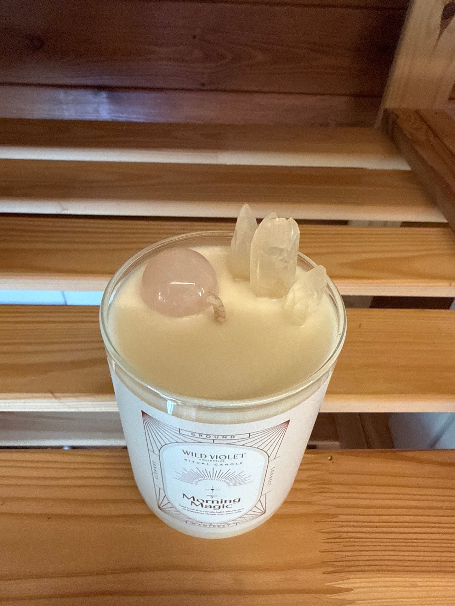 Champagne strawberries ritual candle