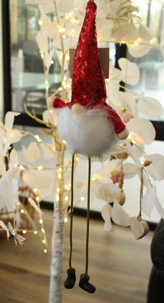Red hanging gnome