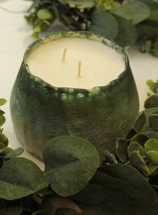 Green Christmas Candle
