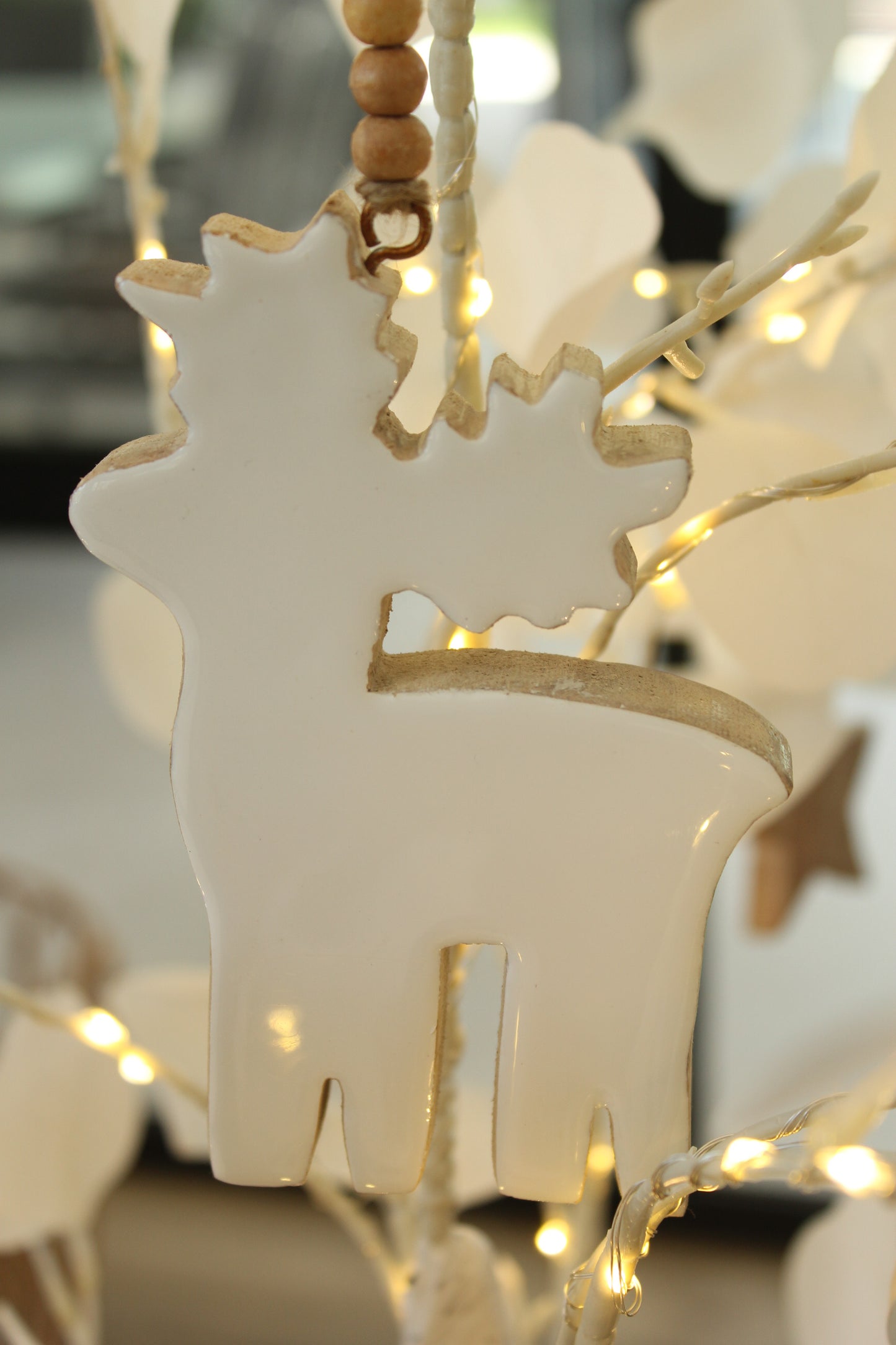 White Reindeer decoration