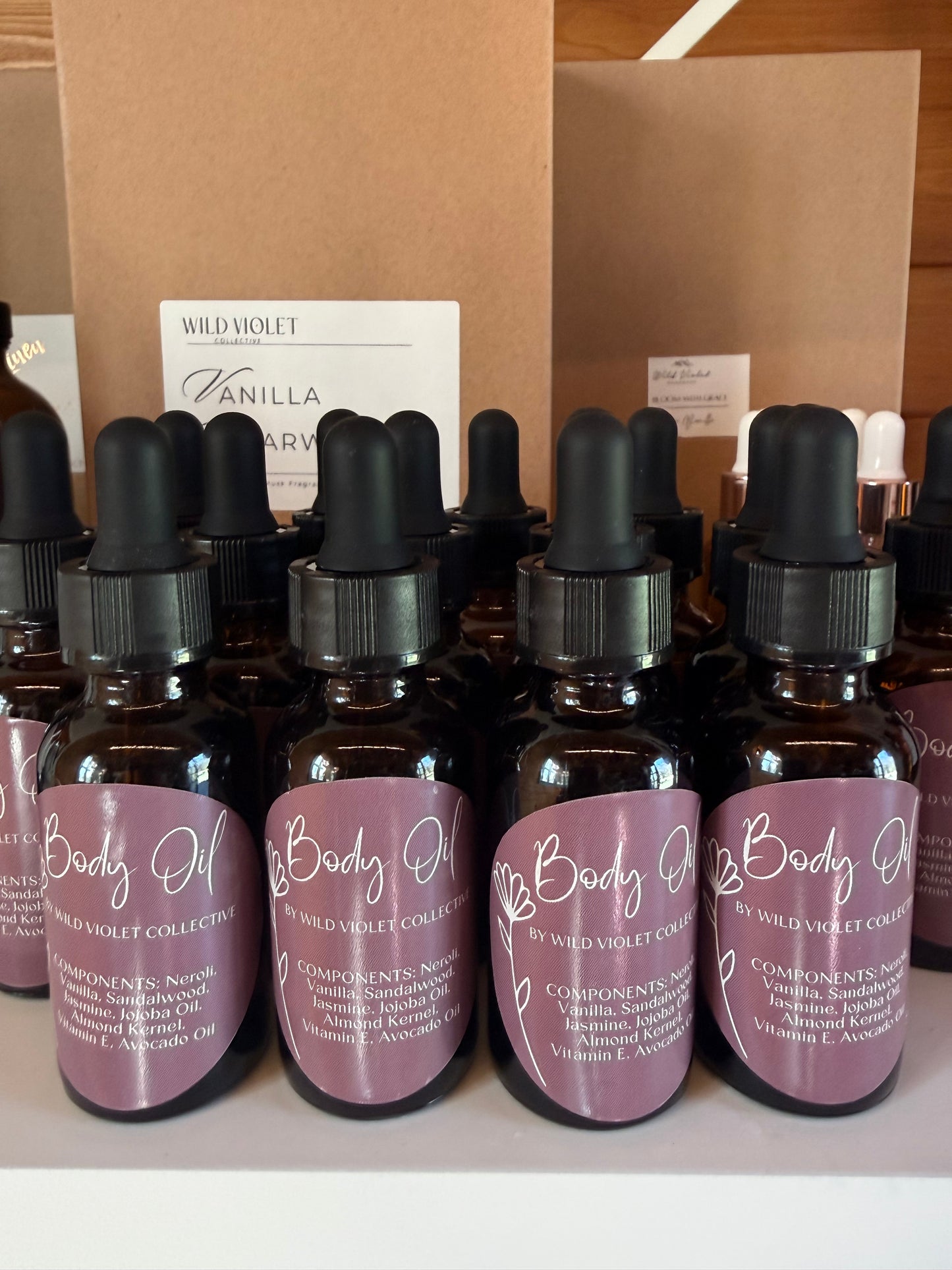 Destress body oil