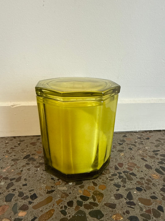 Green Octagonal candle