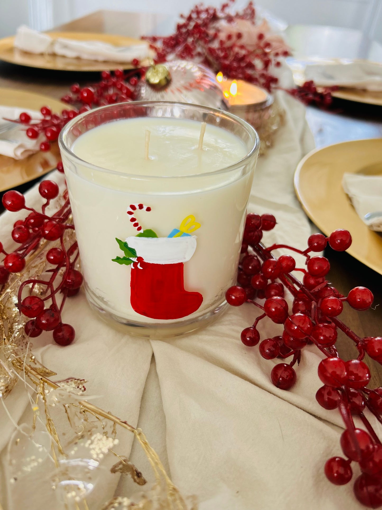 Christmas novelty candles