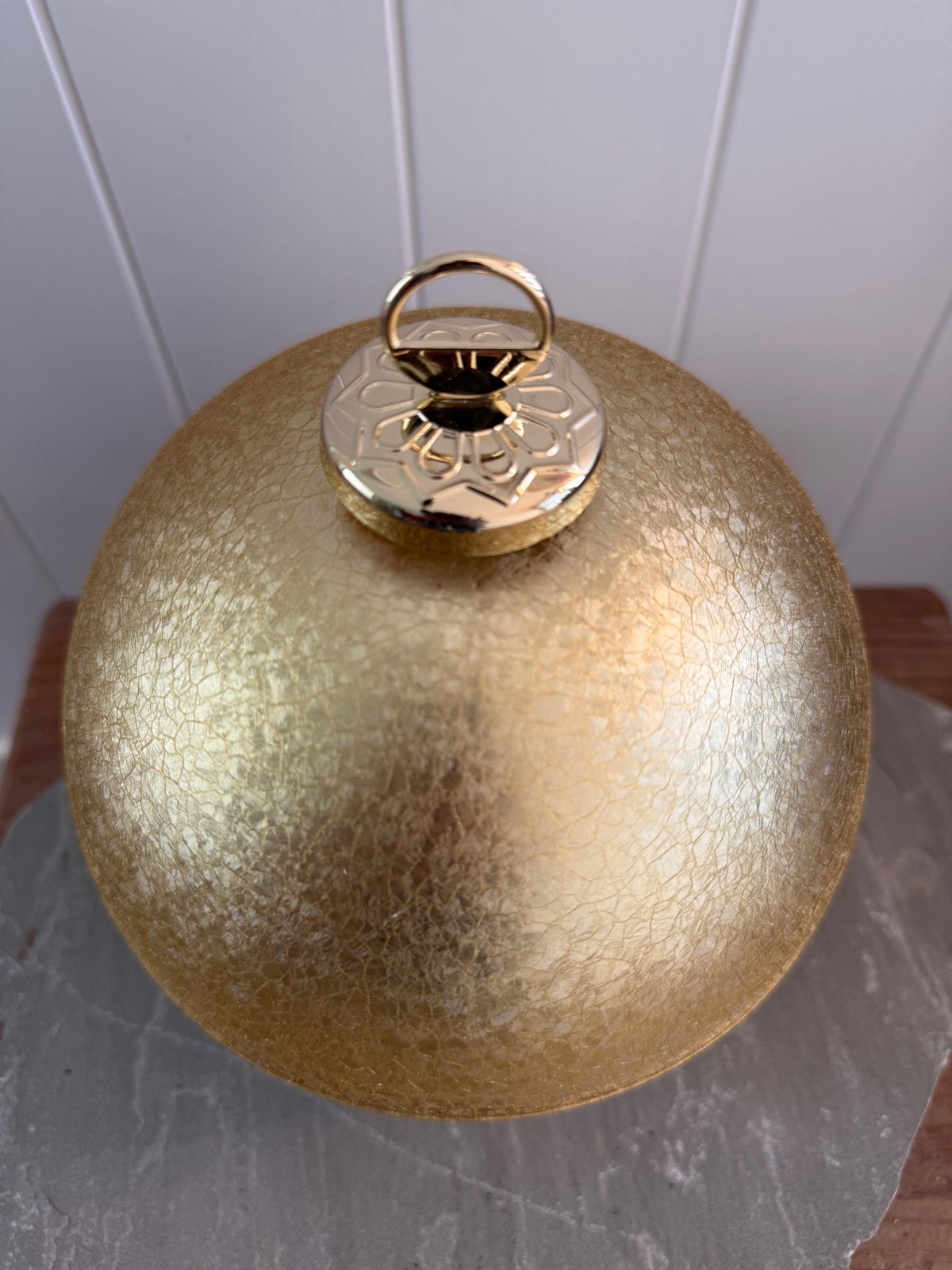 XL Christmas bauble candle