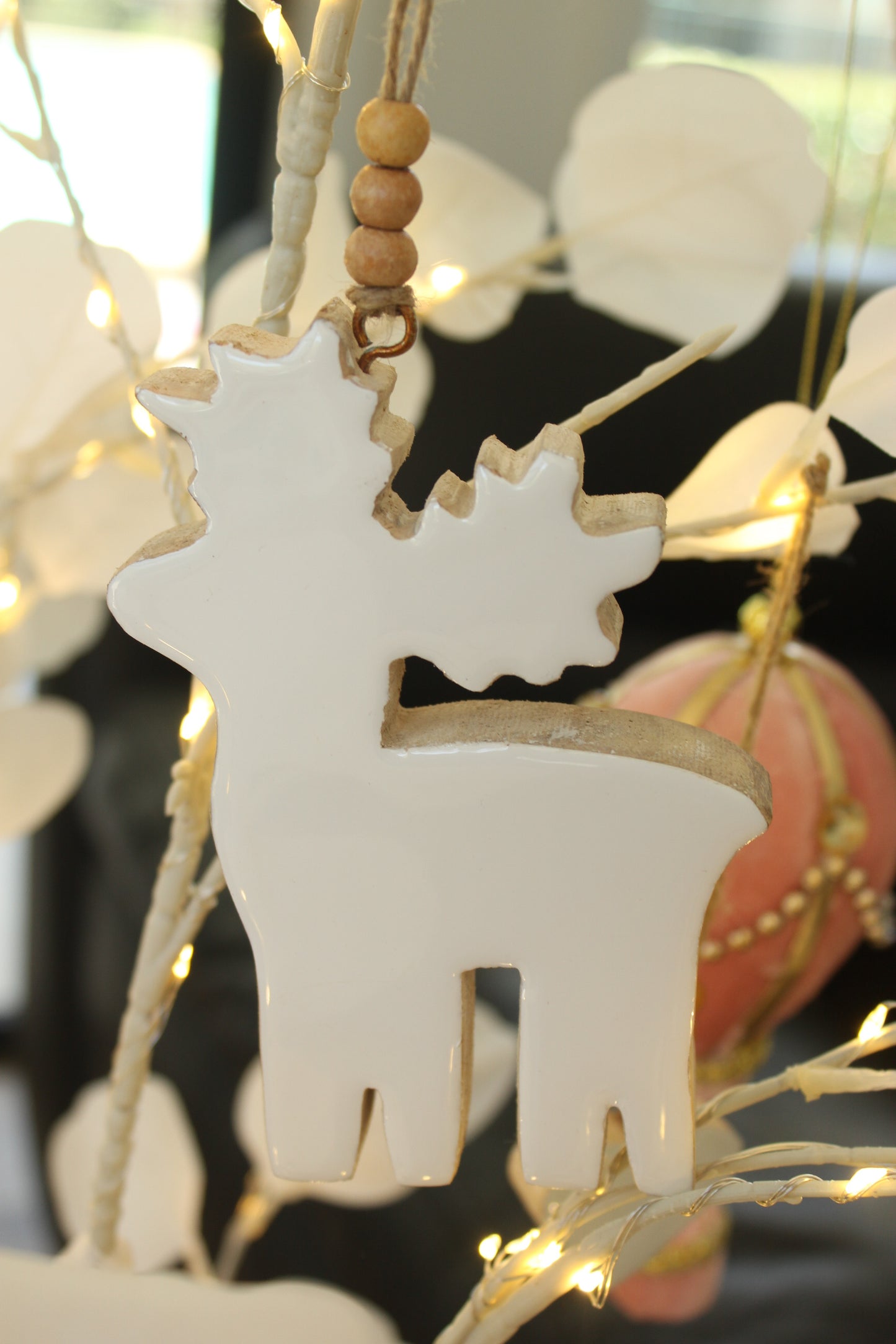 White Reindeer decoration