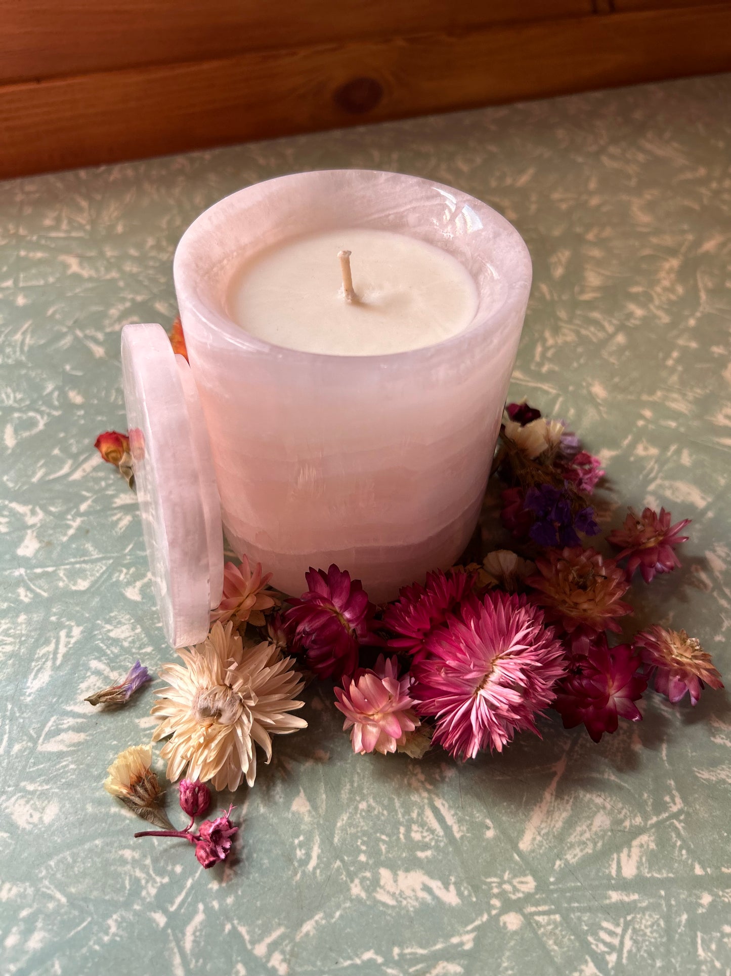 LIMITED EDITION- pink onyx candle