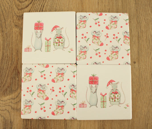 Micey Christmas Coaster