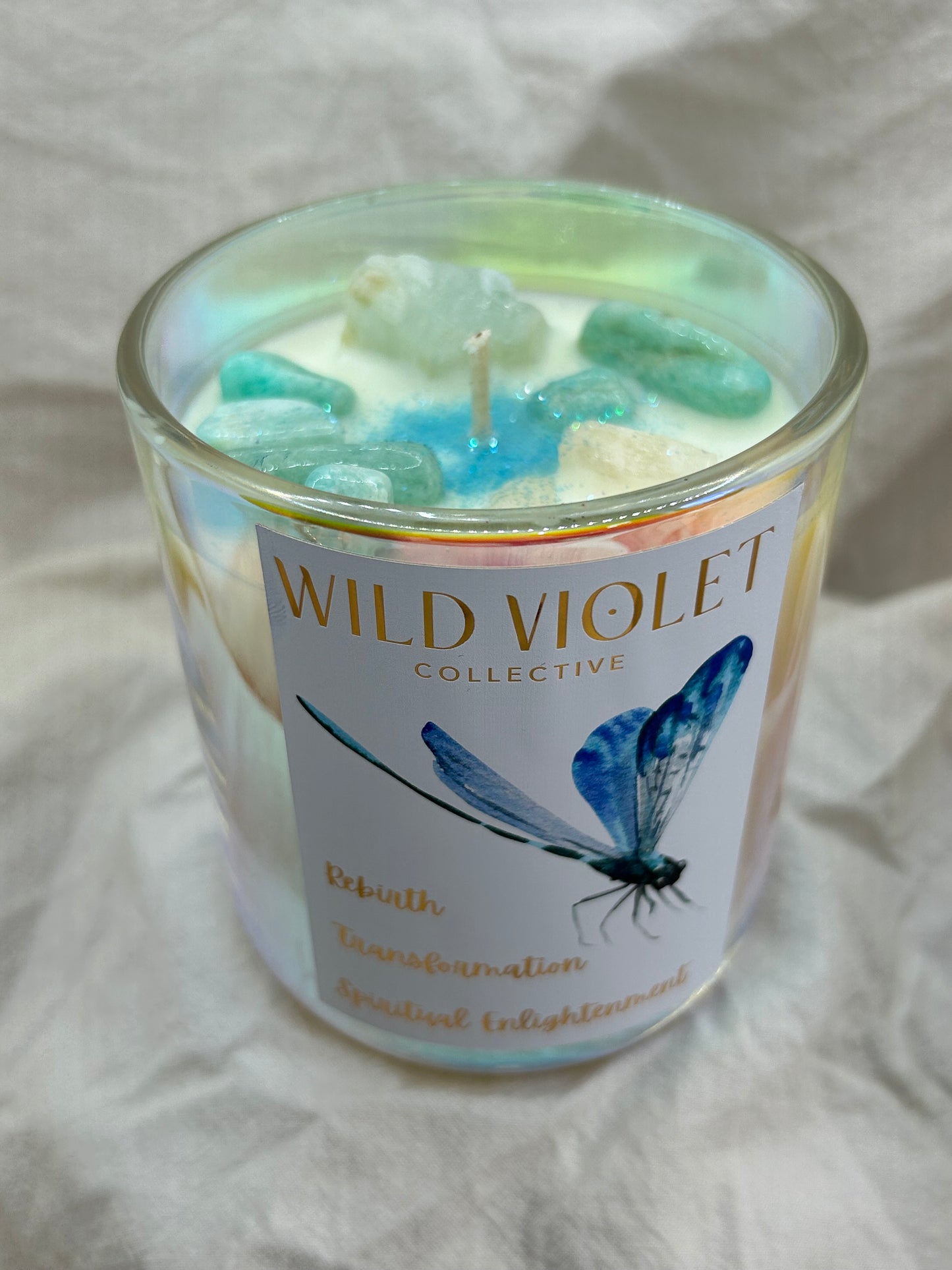 Dragonfly candle 💜