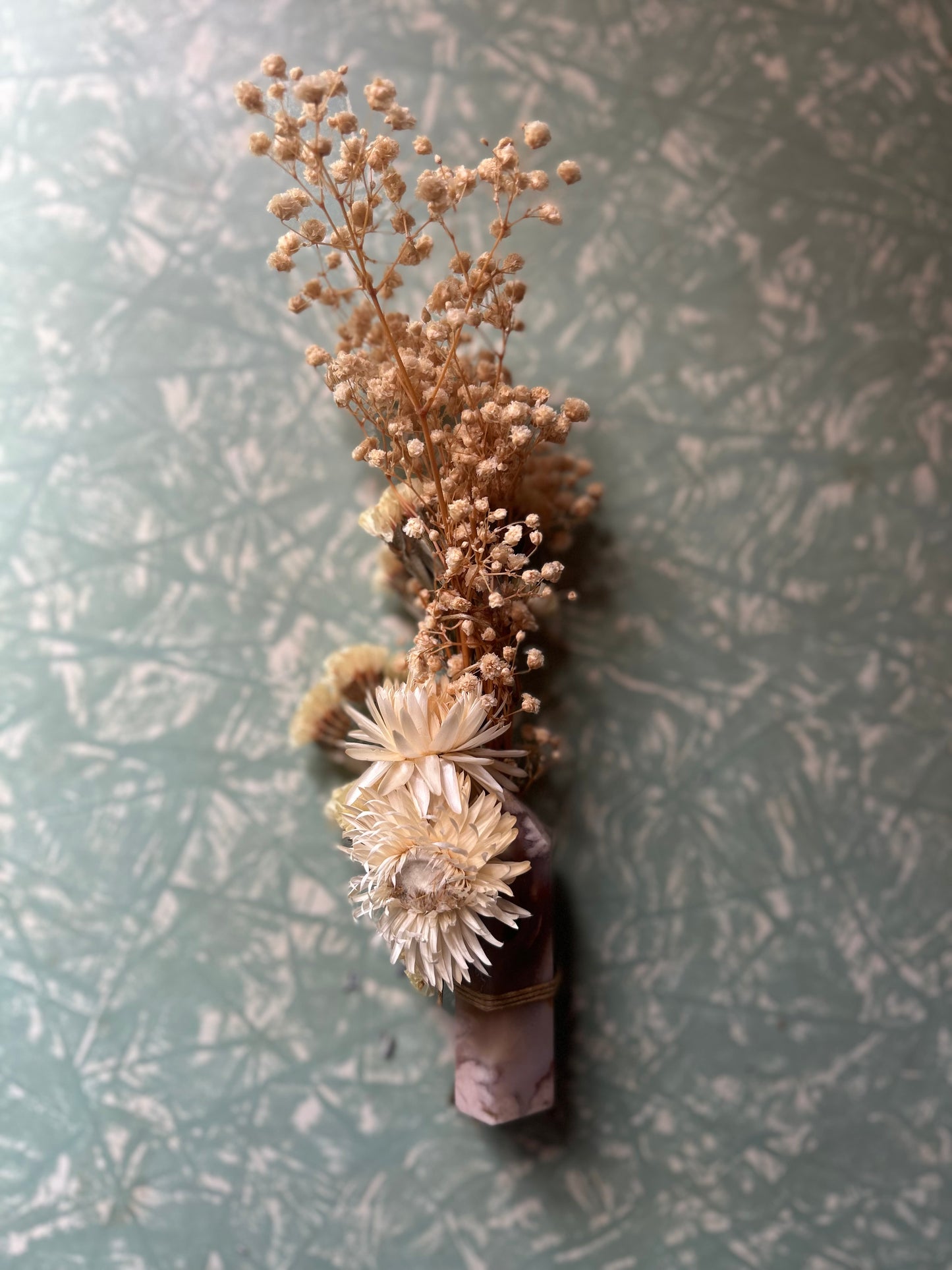 Flower agate cleansing flower wand