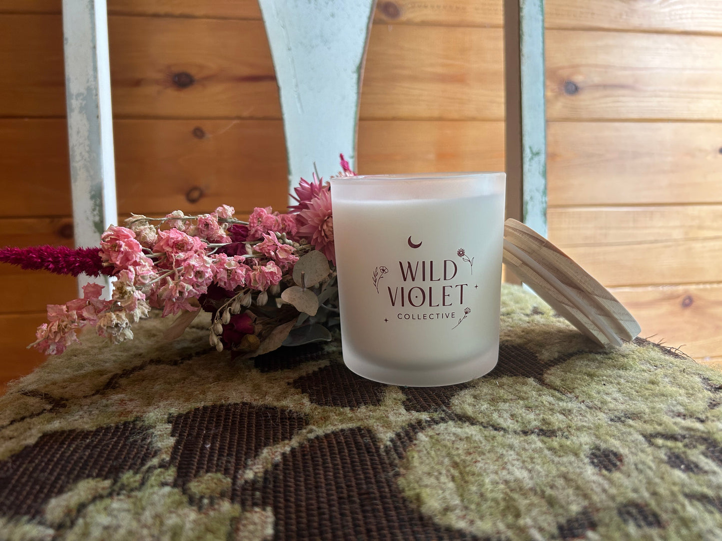 Rhodonite Candle