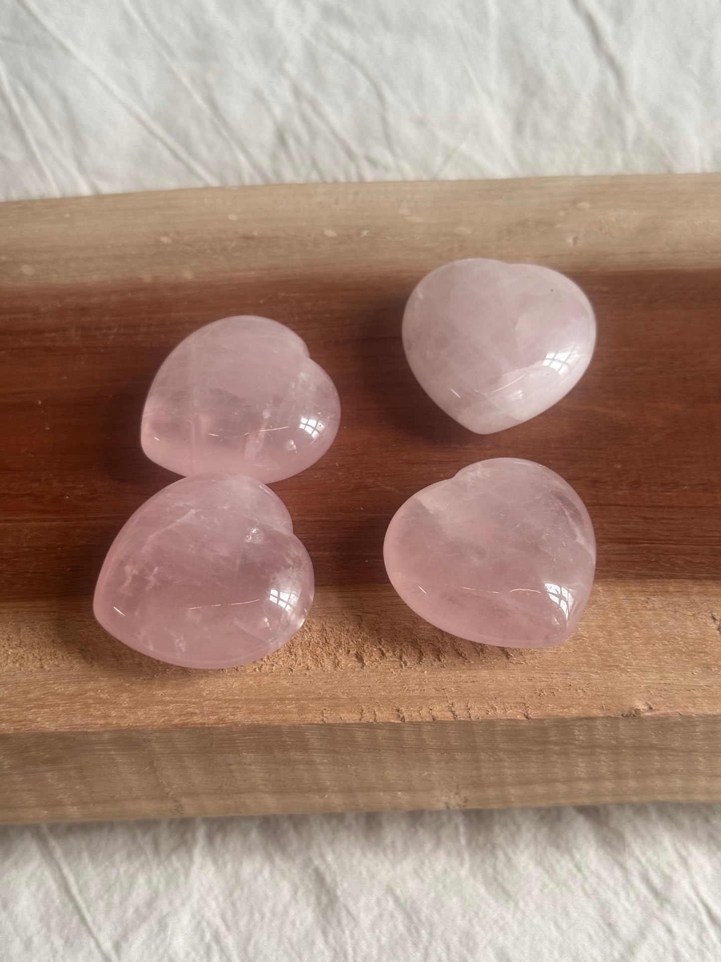 Rose Quartz Hearts