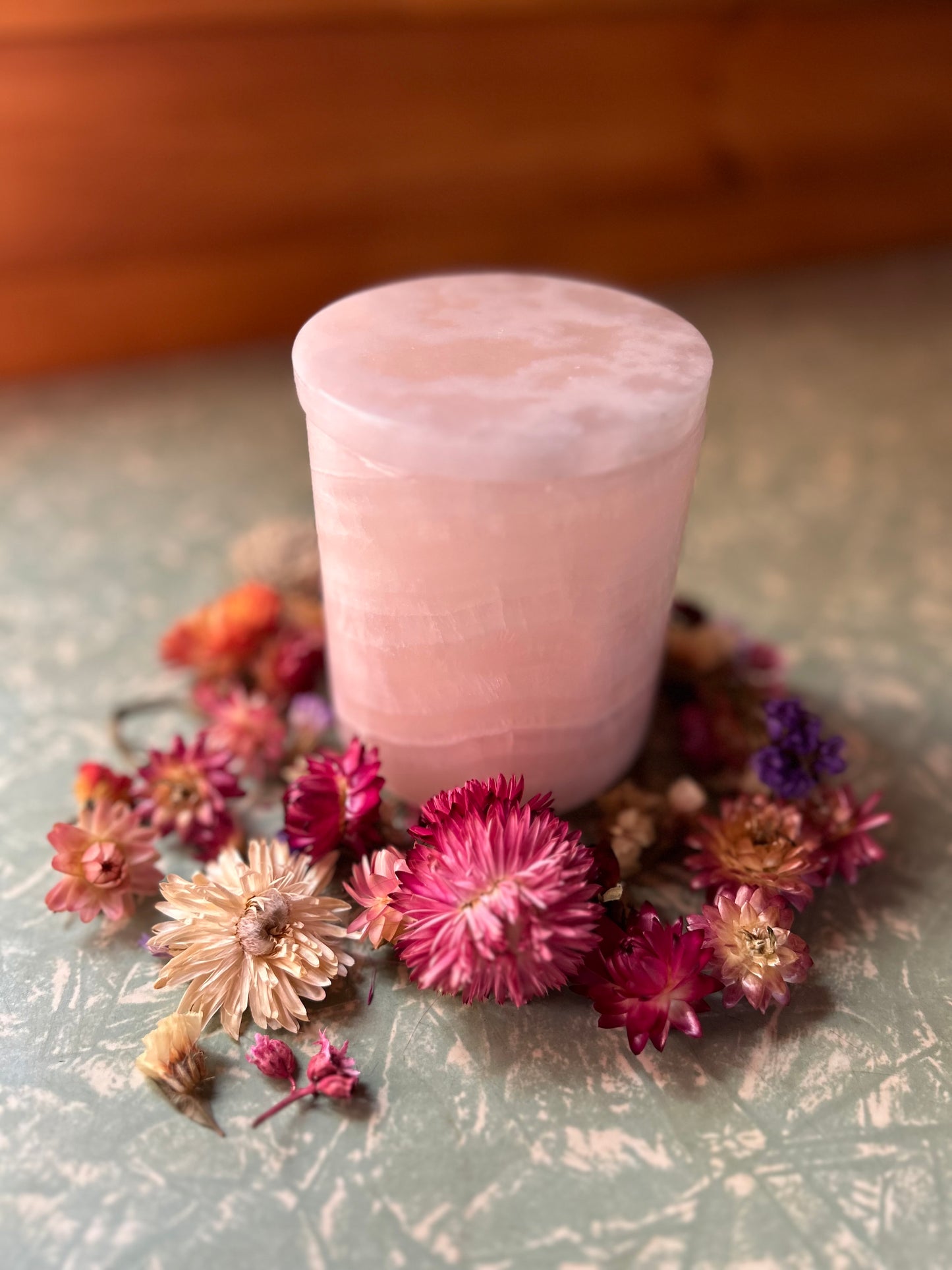 LIMITED EDITION- pink onyx candle