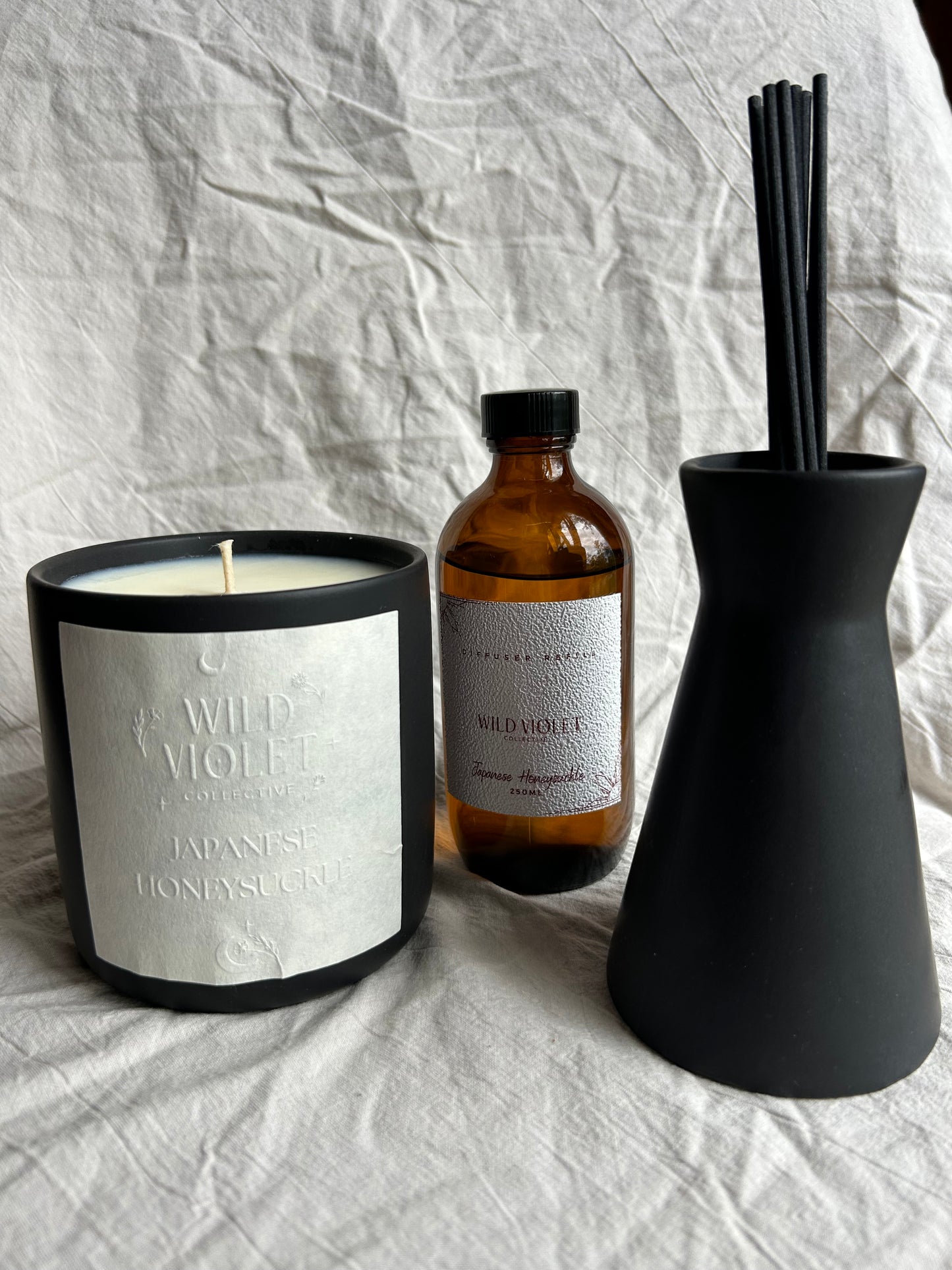 Matte Black Candle & Diffuser bundle