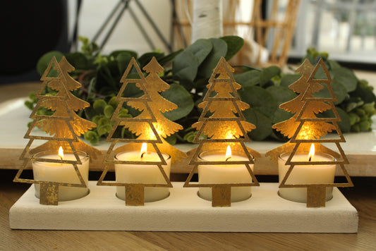Christmas Votive Display