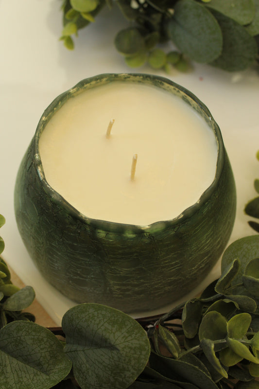 Green Christmas Candle