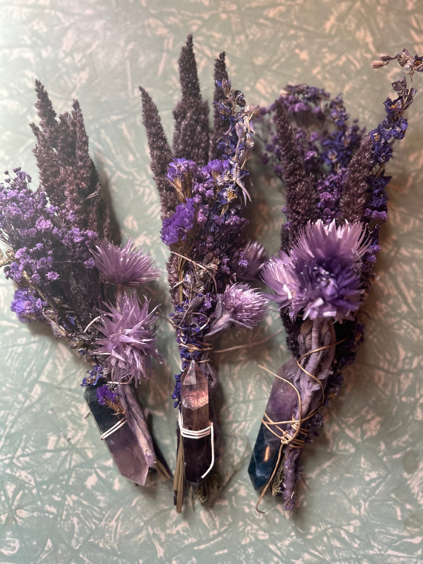 Flourite floral cleansing wand