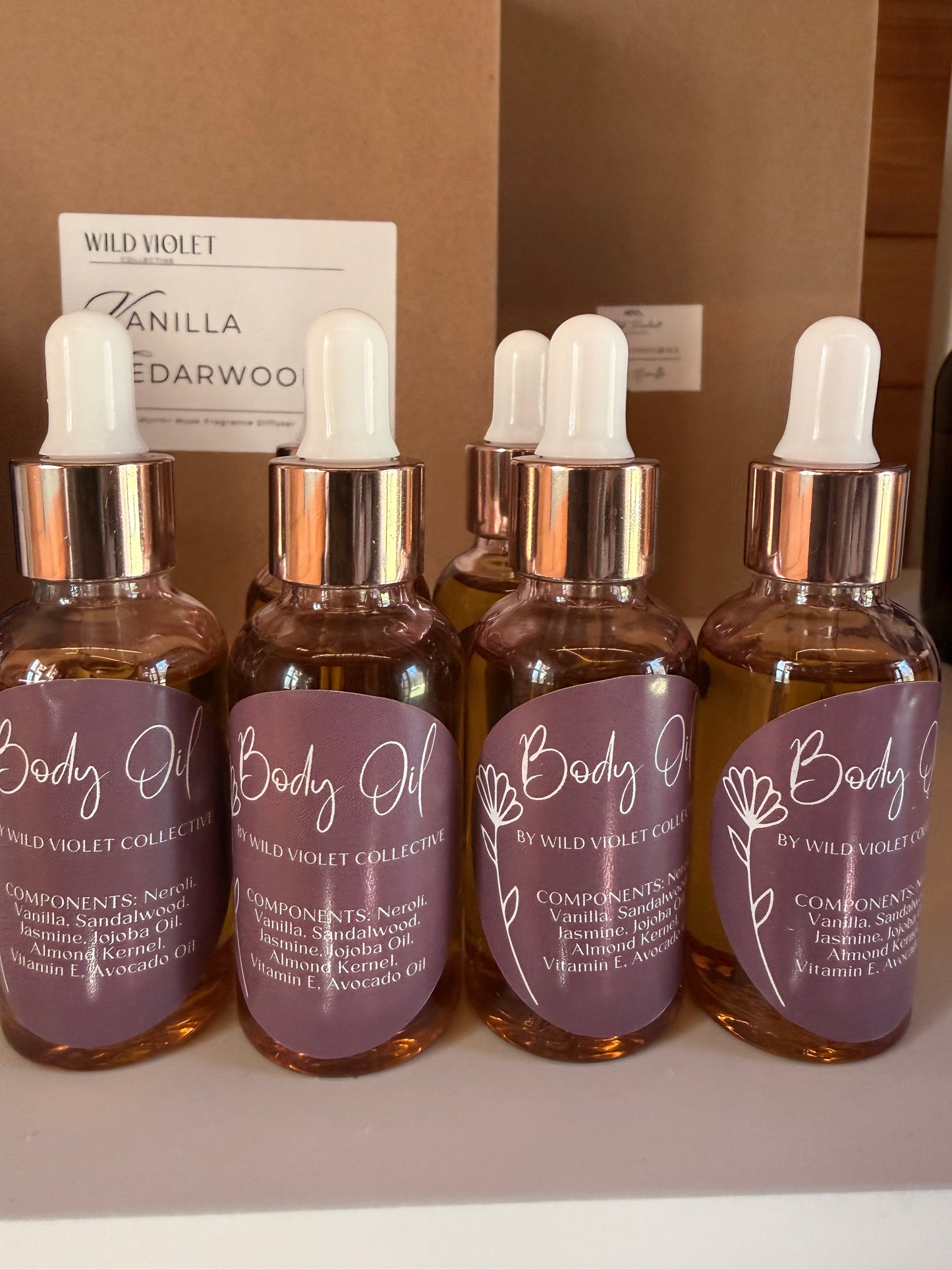 Destress body oil