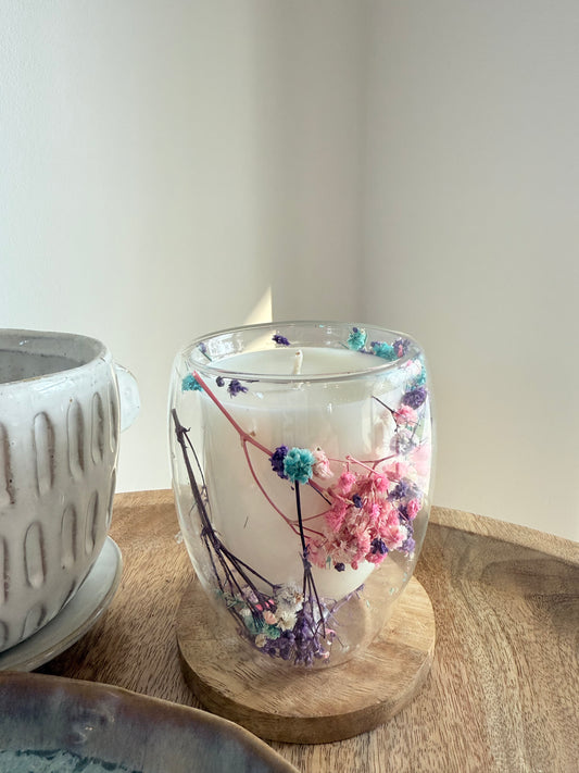 Limited Edition - Purple Baby’s Breath candle