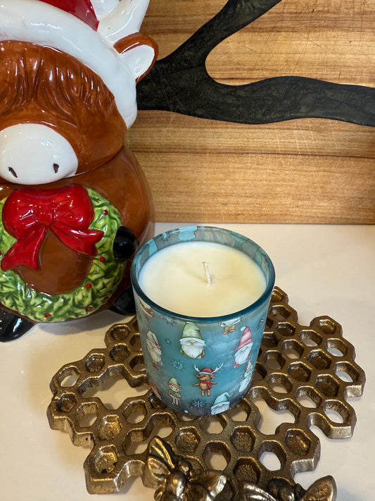 Christmas scene candle - small