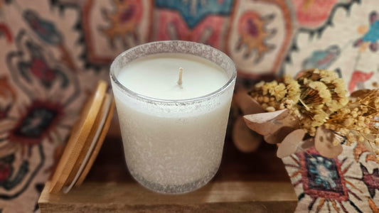 White Frosted candle