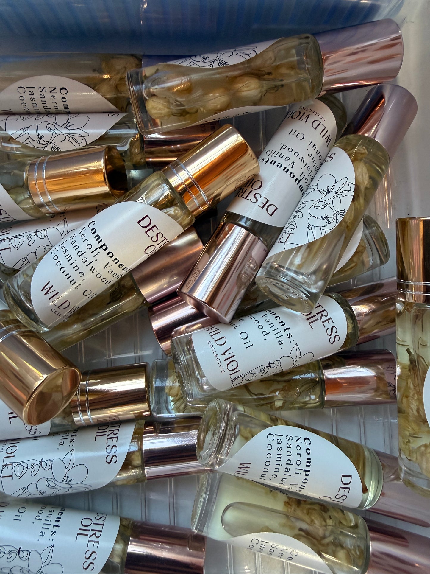 Destress oil roller