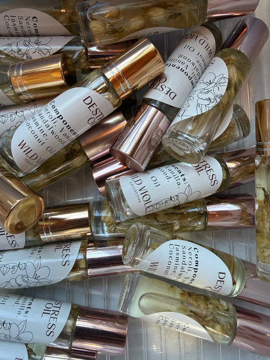Destress oil roller