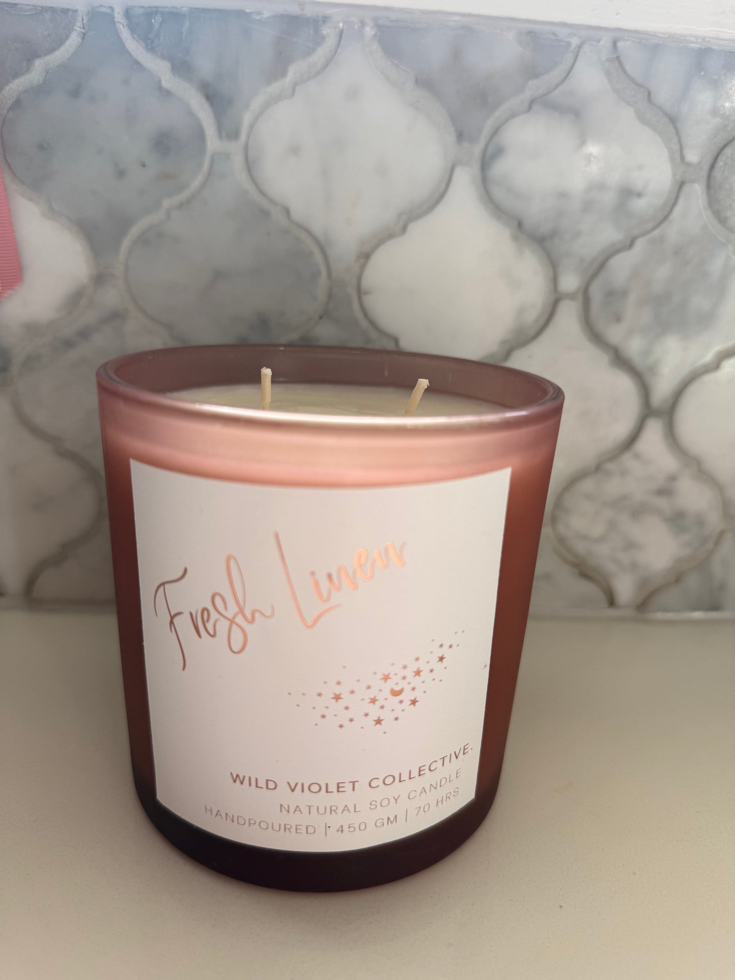 Fresh linen candle