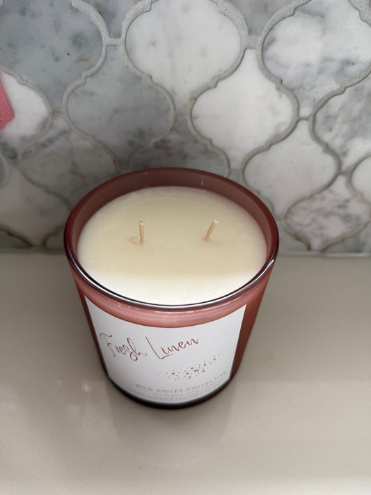 Fresh linen candle