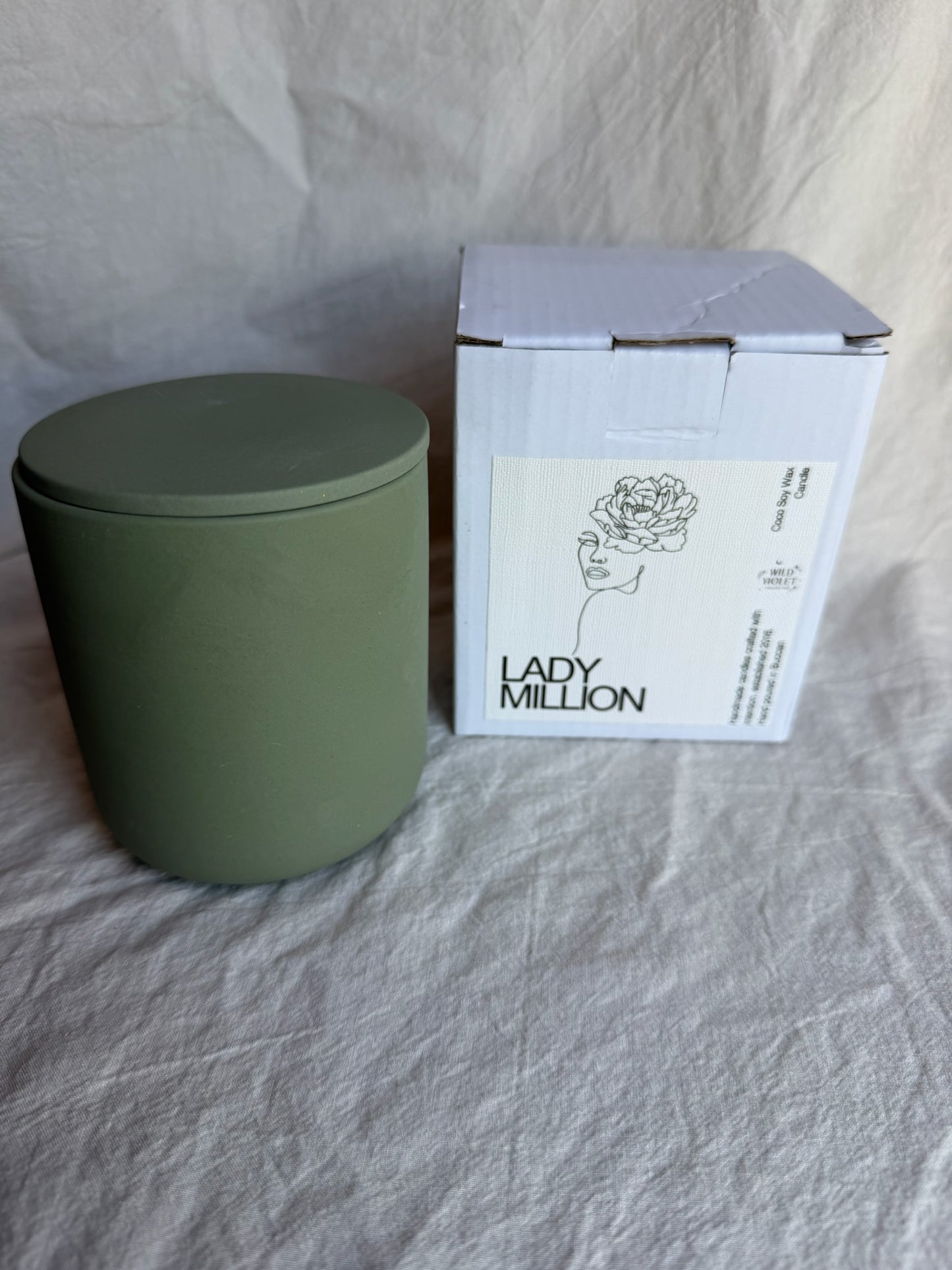 Green Ceramic Candle